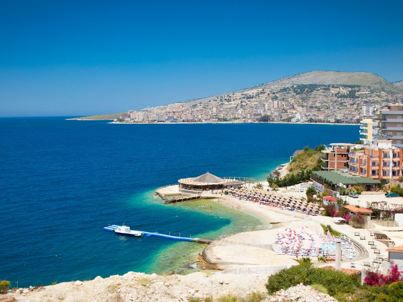 Playa en la Riviera Albanesa