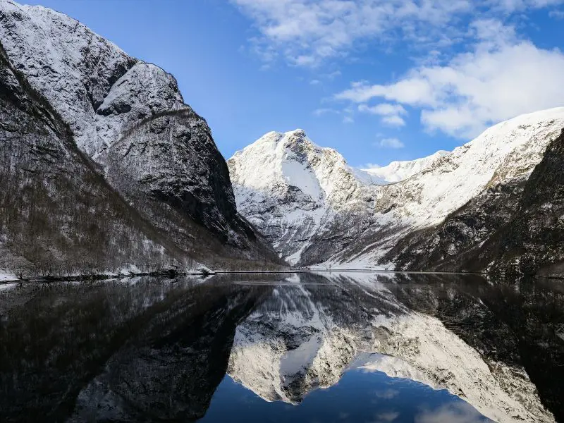 Fiordos de Noruega en Invierno