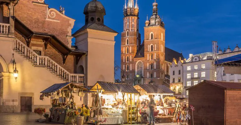 Mercadillo Navideño en Cracovia