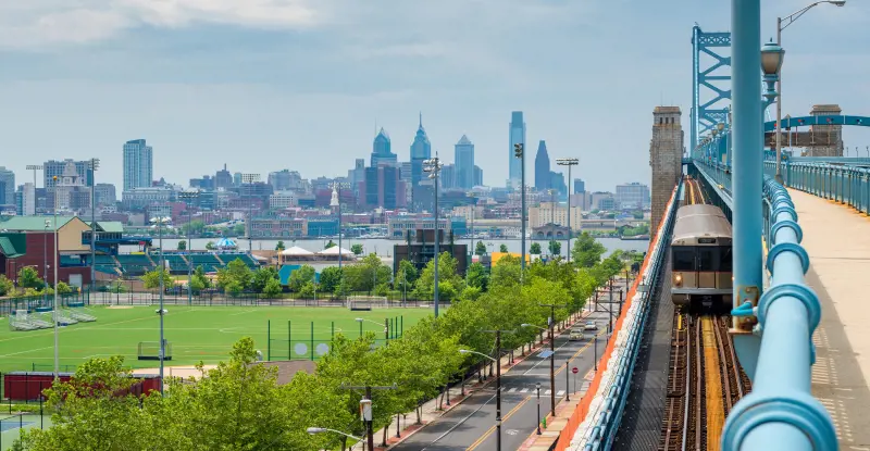 Nueva York y Philadelphia en tren